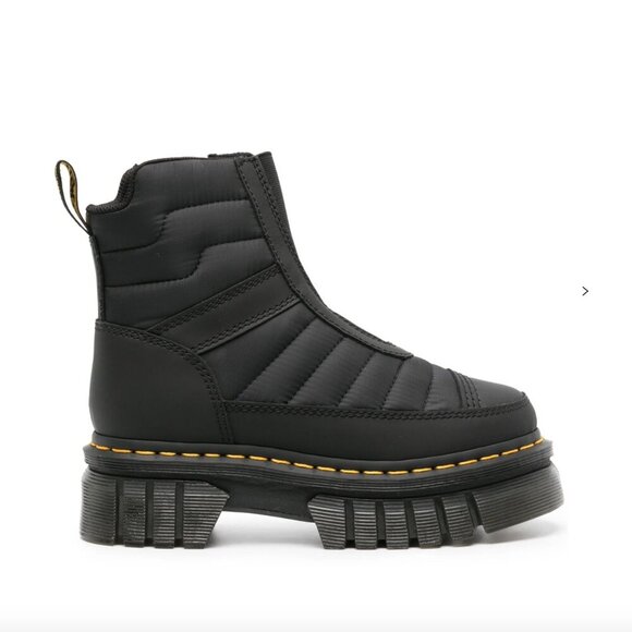 NWT Dr Martens Audrick Quilted Platform Quilted Chelsea Boots, Black Women’s 7 - Picture 1 of 12